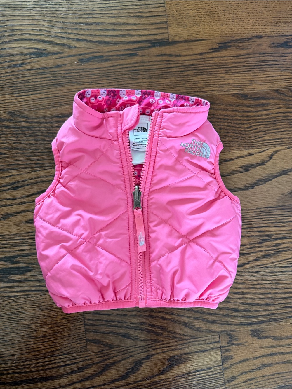 The North Face Reversible Quilted Baby Puffer Vest - Picture 5 of 7